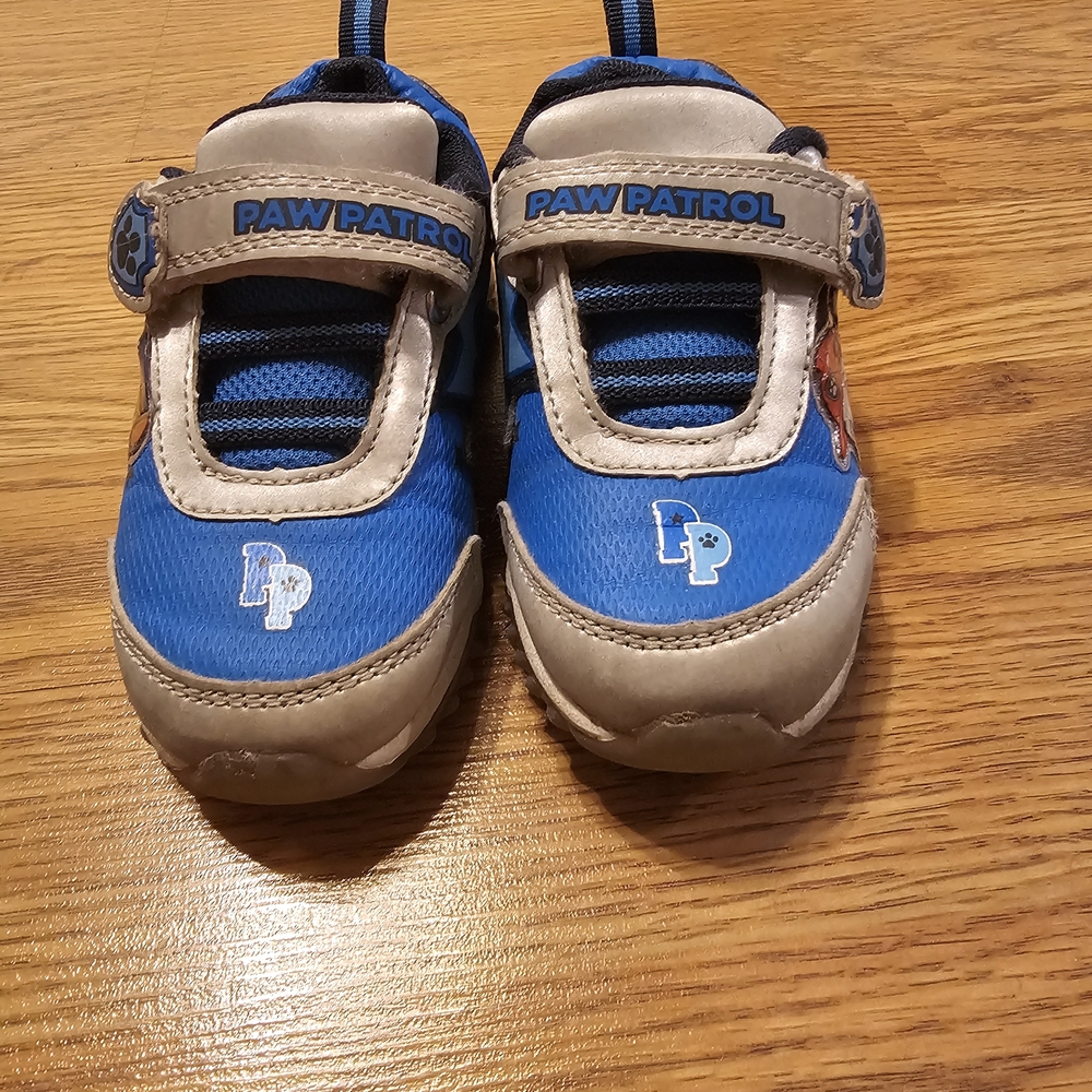 Paw Patrol Blue and Tan Kids Sneakers